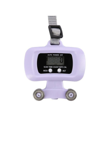 Hula hop hms hhm14 z magnesami, obciążnikiem i licznikiem fioletowy