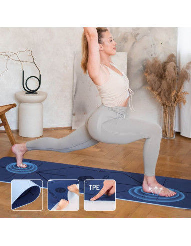 Ym10 mata tpe do jogi dark blue hms