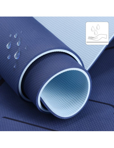 Ym10 mata tpe do jogi dark blue hms