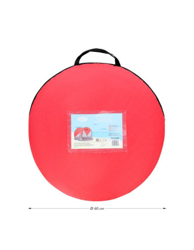 Namiot plażowy samorozkładający nils camp nc3142 czerwono-szary