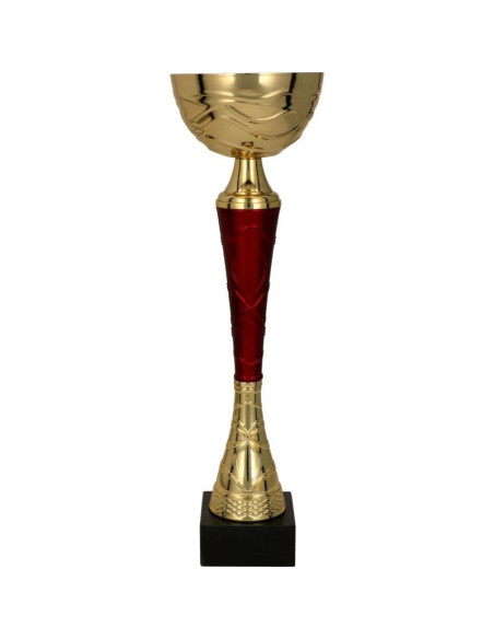 Puchar metalowy złoto-burgundowy tuma rd