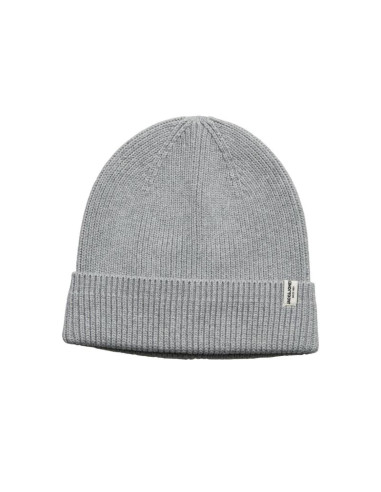Jack & jones męska czapka zimowa czarna jacbrink beanie ln 12193386 light grey melange