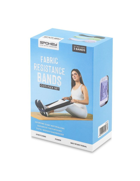 Zestaw 3 oporowych gum materiałowych spokey coti flex set