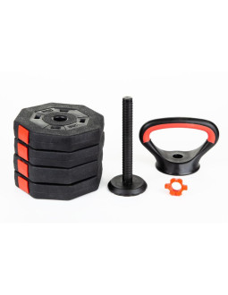 Hantla kompozytowa kettlebell 10kg (4x2,5kg) eb fit 2