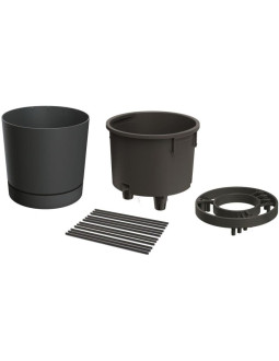 Doniczka do sadzenia pomidorów z drabinką pojemności 35l home grower antracyt 2