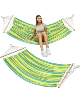 Hamak ogrodowy 2 osobowy 200x150cm z drążkiem 1052724