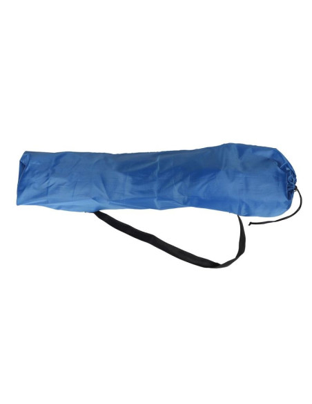 Fotel turystyczno plażowy z podłokietnikami 55x58x64cm składany niebieski