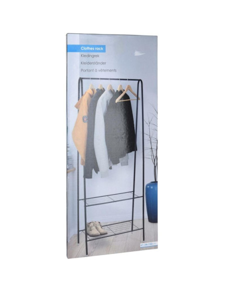 Szafa garderoba wieszak z półkami 60x34x151 cm