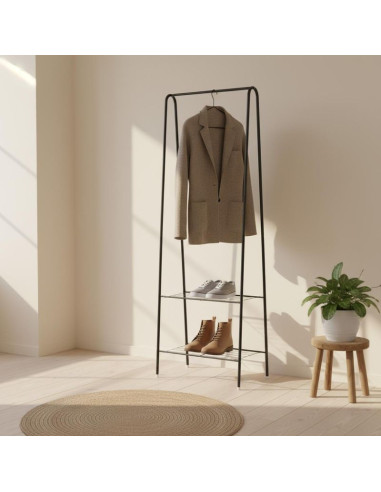 Szafa garderoba wieszak z półkami 60x34x151 cm