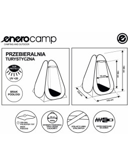 Namiot przebieralnia turystyczna 110x110x190cm 2