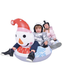 Ślizg sanki dmuchane 2 osobowe snowman 138x74x80cm