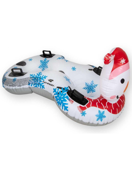 Ślizg sanki dmuchane 2 osobowe snowman 138x74x80cm