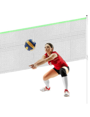 Zestaw słupki siatka do siatkówki badmintona 609x220cm