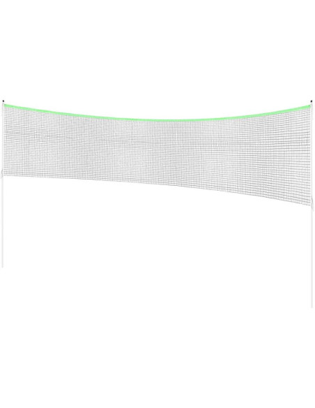 Zestaw słupki siatka do siatkówki badmintona 609x220cm