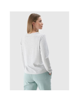 Longsleeve oversize gładki damski 4f 4fwmm00tlonf431-27m 2