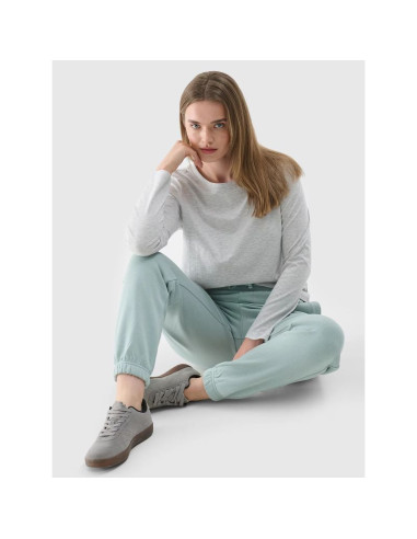 Longsleeve oversize gładki damski 4f 4fwmm00tlonf431-27m