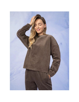 Bluza sztruksowa bez kaptura damska outhorn othaw22tswsf076-80s