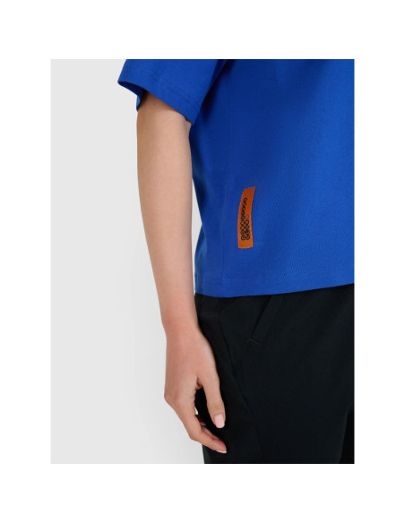 T-shirt oversize z nadrukiem damski 4f 4fwss25ttshf1993-36s