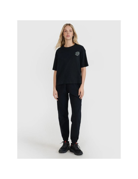 T-shirt oversize z nadrukiem damski 4f 4fwss25ttshf1993-20s