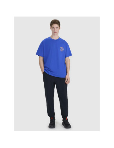 T-shirt oversize z nadrukiem męski 4f 4fwss25ttshm1979-36s