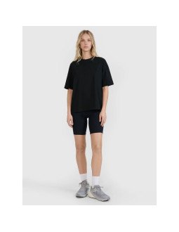 T-shirt oversize z nadrukiem damski 4f 4frss25ttshf2692-20s 2