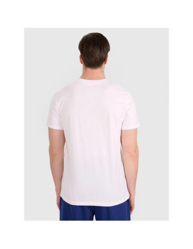 T-shirt regular z nadrukiem siatkarskim męski 4f 4fraw25ttshm3235-10s