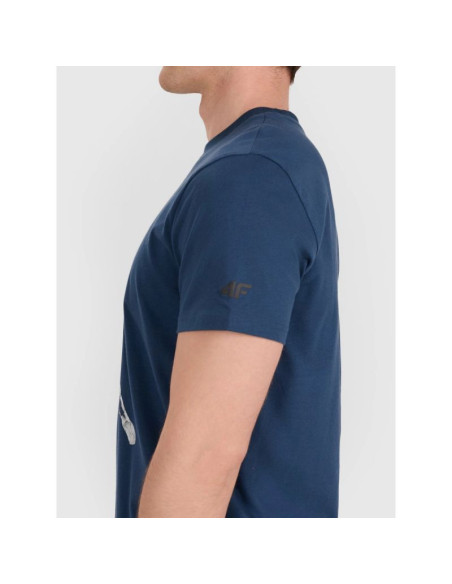 T-shirt regular z nadrukiem siatkarskim męski 4f 4fraw25ttshm3237-46s