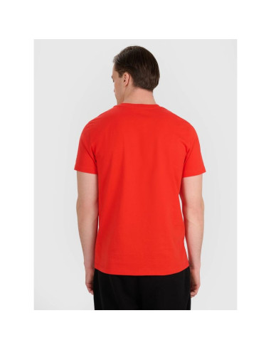 T-shirt regular z nadrukiem siatkarskim męski 4f 4fraw25ttshm3236-62s