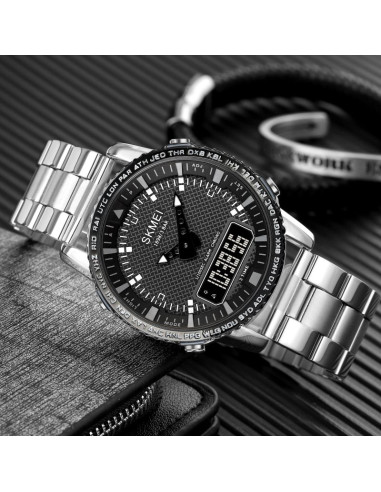 Zegarek męski skmei 1898sibk + box