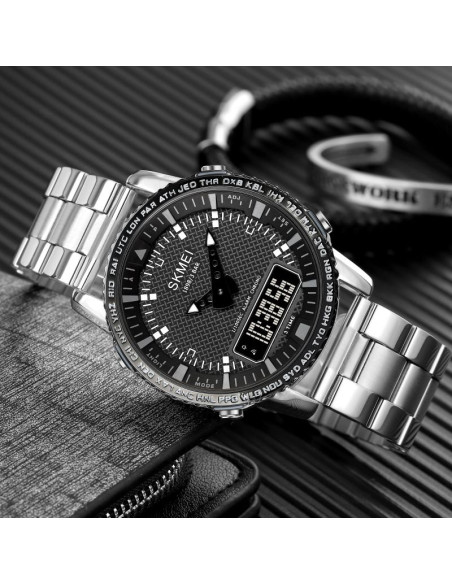 Zegarek męski skmei 1898sibk + box