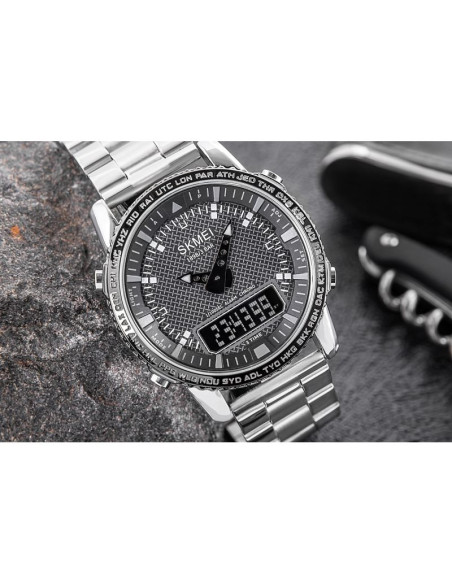 Zegarek męski skmei 1898sibk + box