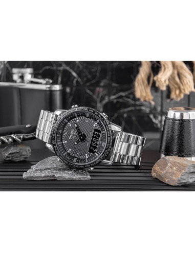 Zegarek męski skmei 1898sibk + box