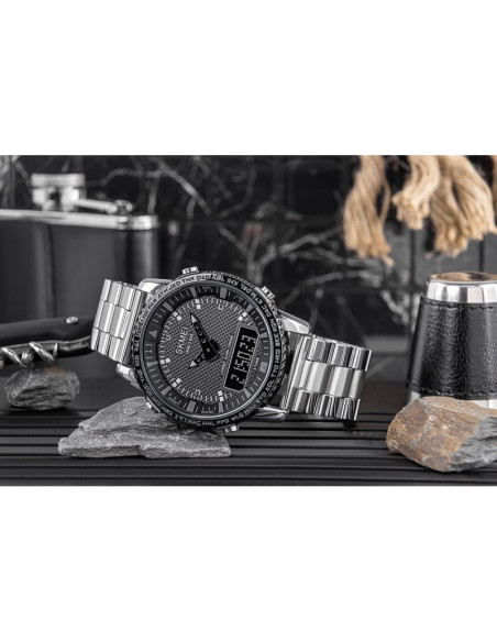 Zegarek męski skmei 1898sibk + box