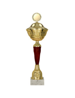 Puchar metalowy z przyrkywką