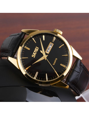 Zegarek męski skmei 9073gdbk-b + box