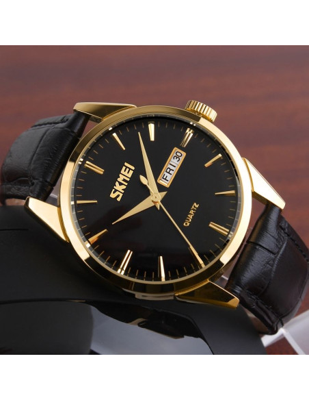 Zegarek męski skmei 9073gdbk-b + box
