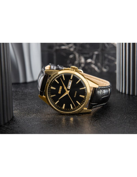 Zegarek męski skmei 9073gdbk-b + box