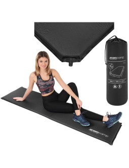 Mata samopompująca turystyczna materac 180x50x3cm czarna