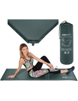 Mata samopompująca turystyczna materac 180x50x3cm zielona