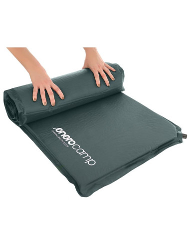 Mata samopompująca turystyczna materac 180x50x3cm zielona