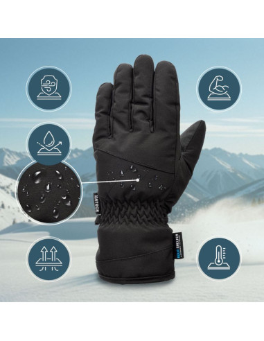 Rękawice zimowe meteor nevis s czarny