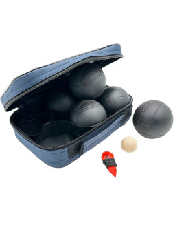 Kule do gry 6 szt- boule petanque czarne pokrowiec enero pro
