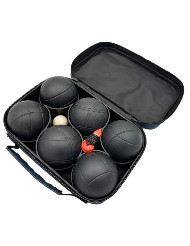 Kule do gry 6 szt- boule petanque czarne pokrowiec enero pro