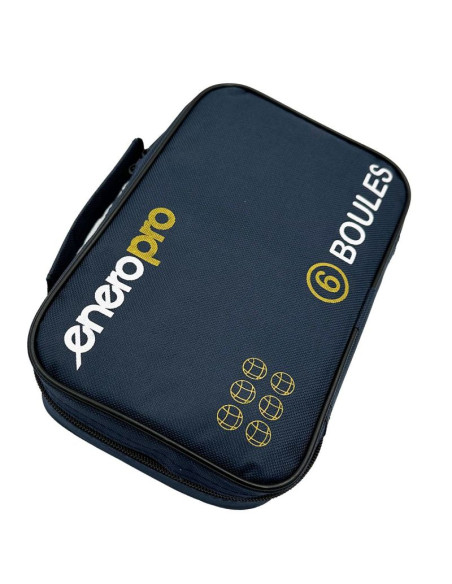 Kule do gry 6 szt- boule petanque czarne pokrowiec enero pro
