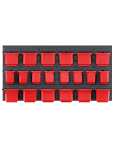 Tablica warsztatowa z zestawem 20 pojemników orderline kistenberg