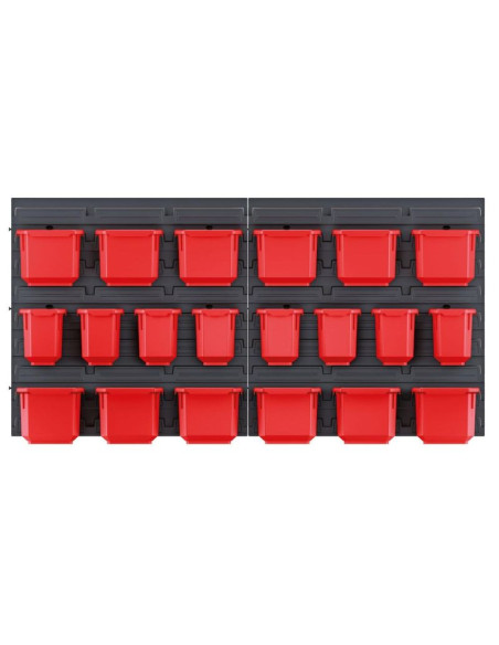 Tablica warsztatowa z zestawem 20 pojemników orderline kistenberg