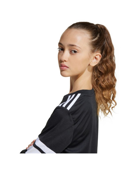 Koszulka dla dzieci adidas squadra 25 long sleeve jersey czarno-biała jj0047
