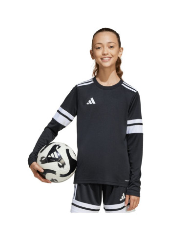 Koszulka dla dzieci adidas squadra 25 long sleeve jersey czarno-biała jj0047