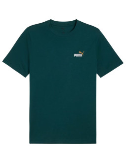 Koszulka męska puma ess 2 color small no. 1 logo tee morska zieleń 684717 75