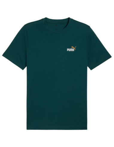 Koszulka męska puma ess 2 color small no. 1 logo tee morska zieleń 684717 75